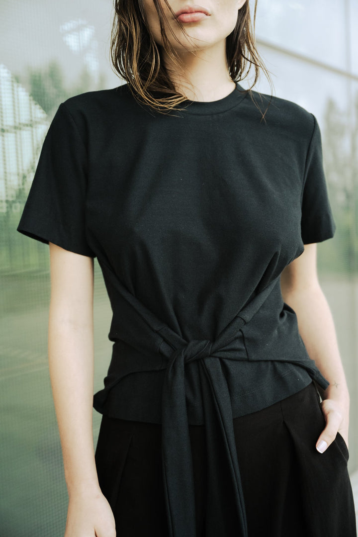 Almost Perfect Manilla Belted T-shirt