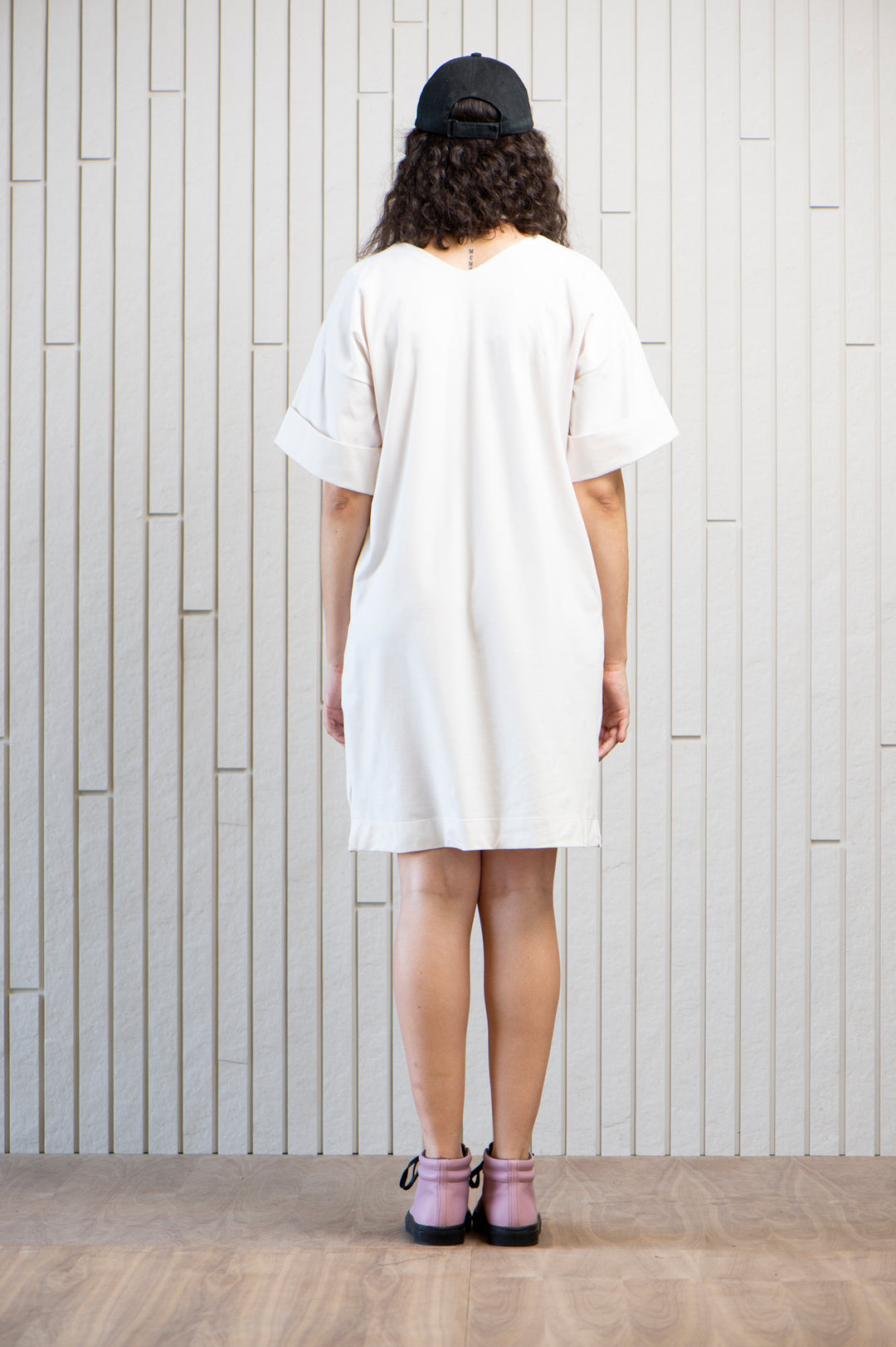 seaside-jersey-dress-cotton-pockets-Tshirt-Canadian-designer-white