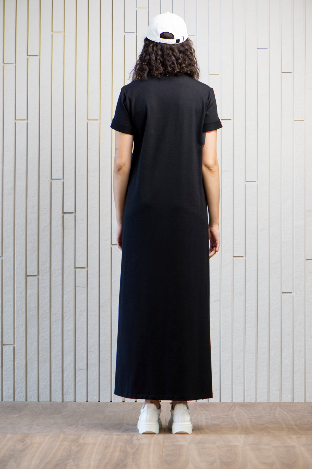 lighthouse-maxi-dress-jersey-Canadian-designer-pockets-black