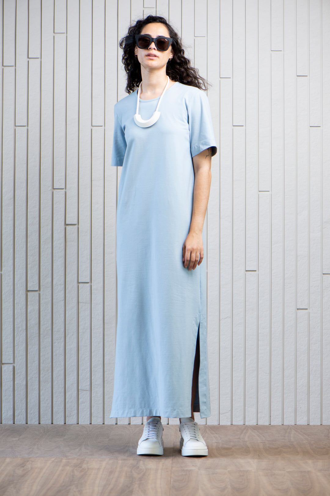 lighthouse-maxi-dress-jersey-Canadian-designer-pockets-blue