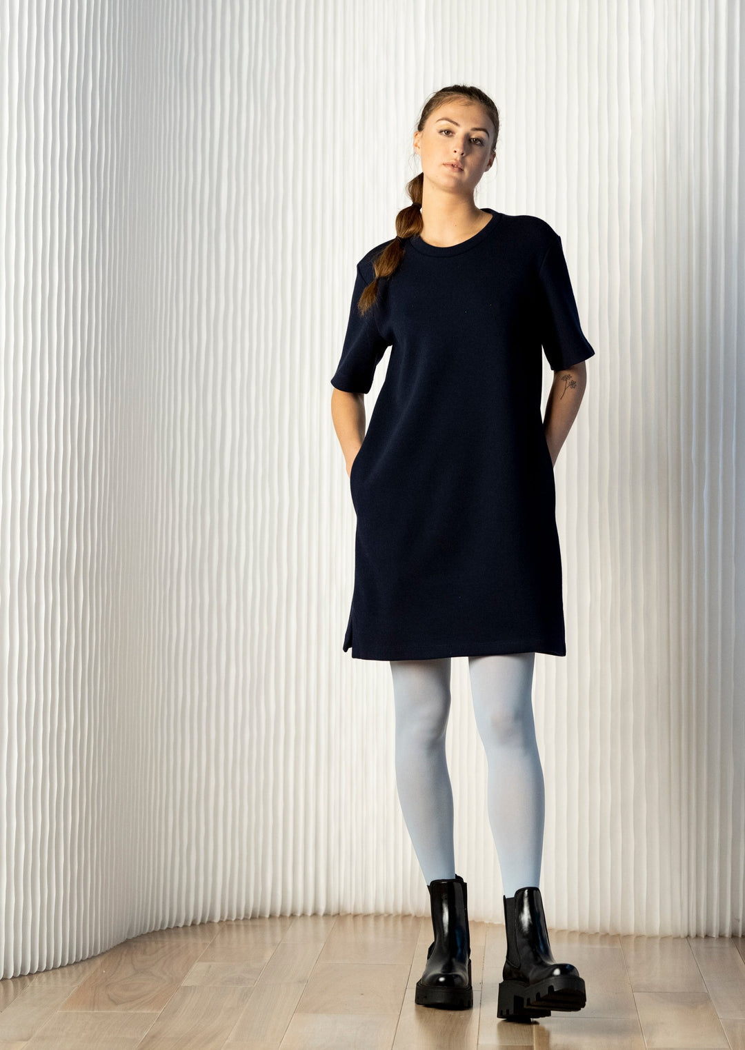 sky-t-shirt-dress-navy-knit-pockets