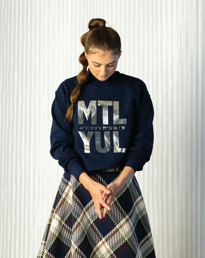 PRINTED CREWNECK - MTL/YUL