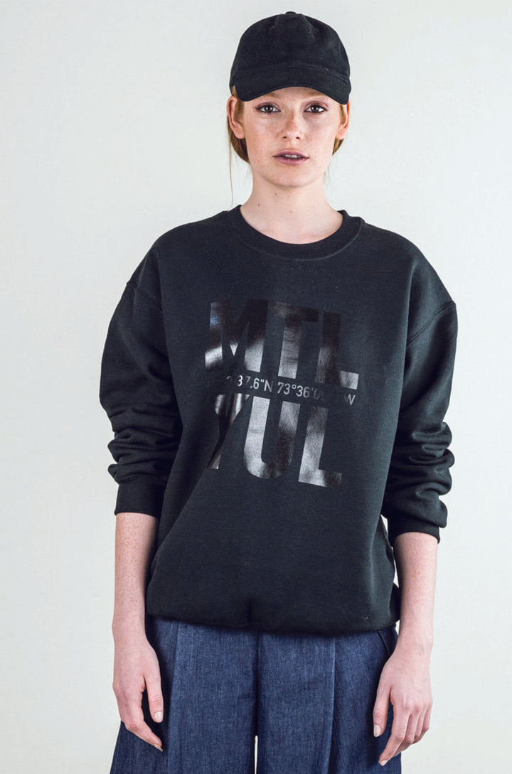 PRINTED CREWNECK - MTL/YUL